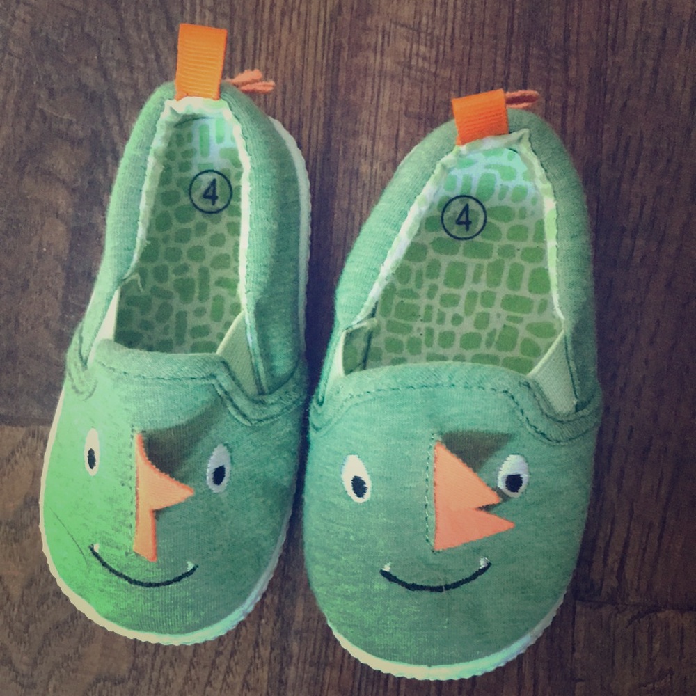 Baby Boys slip on monster shoes